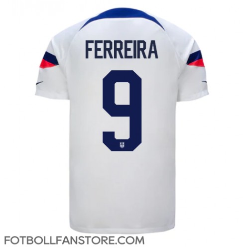 Förenta staterna Jesus Ferreira #9 Hemma matchtröja VM 2022 Kortärmad Billigt